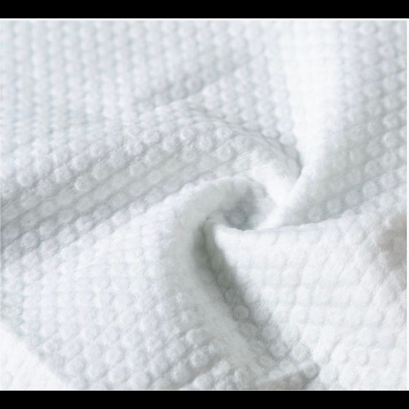 Portable travel pure cotton disposable white soft bath towels 6 pack - Picture 3 of 14